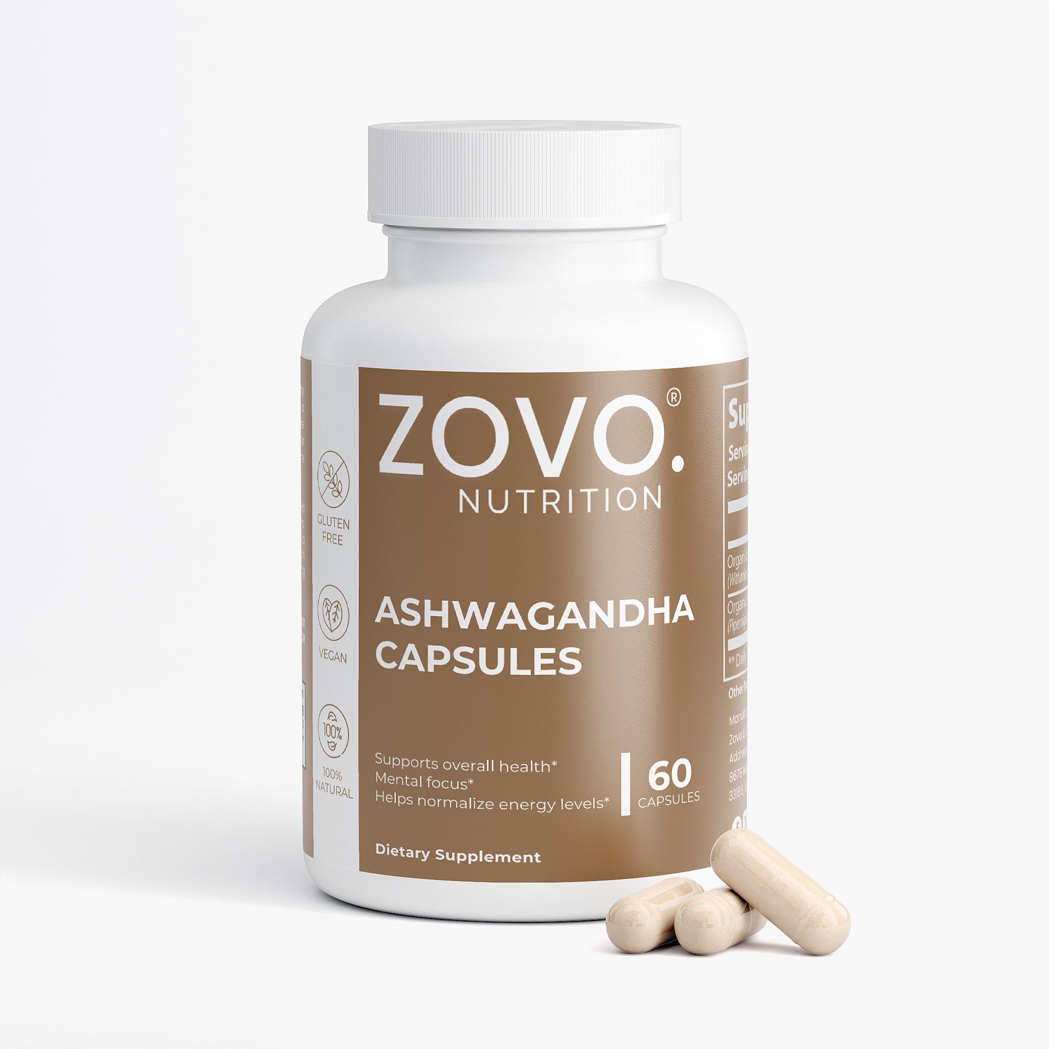 Ashwagandha Capsules – 1300mg with Black Pepper