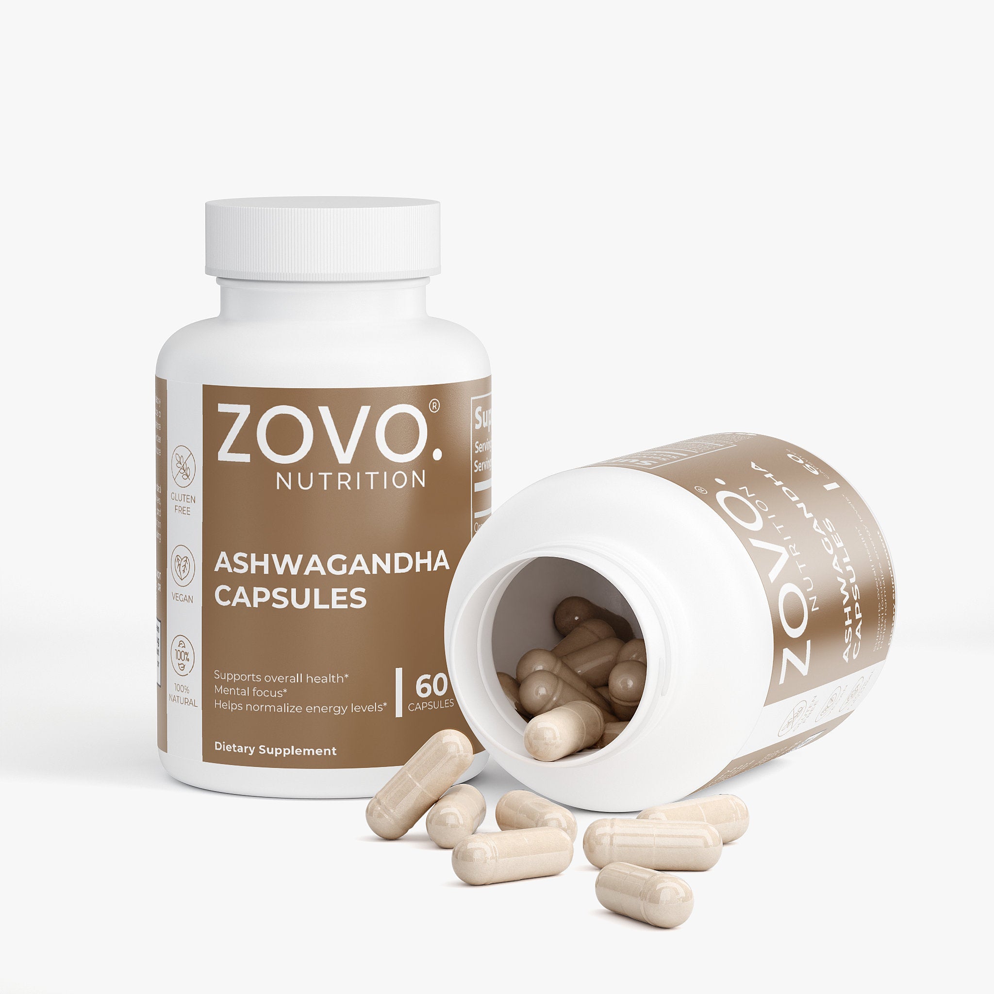 Ashwagandha Capsules – 1300mg with Black Pepper