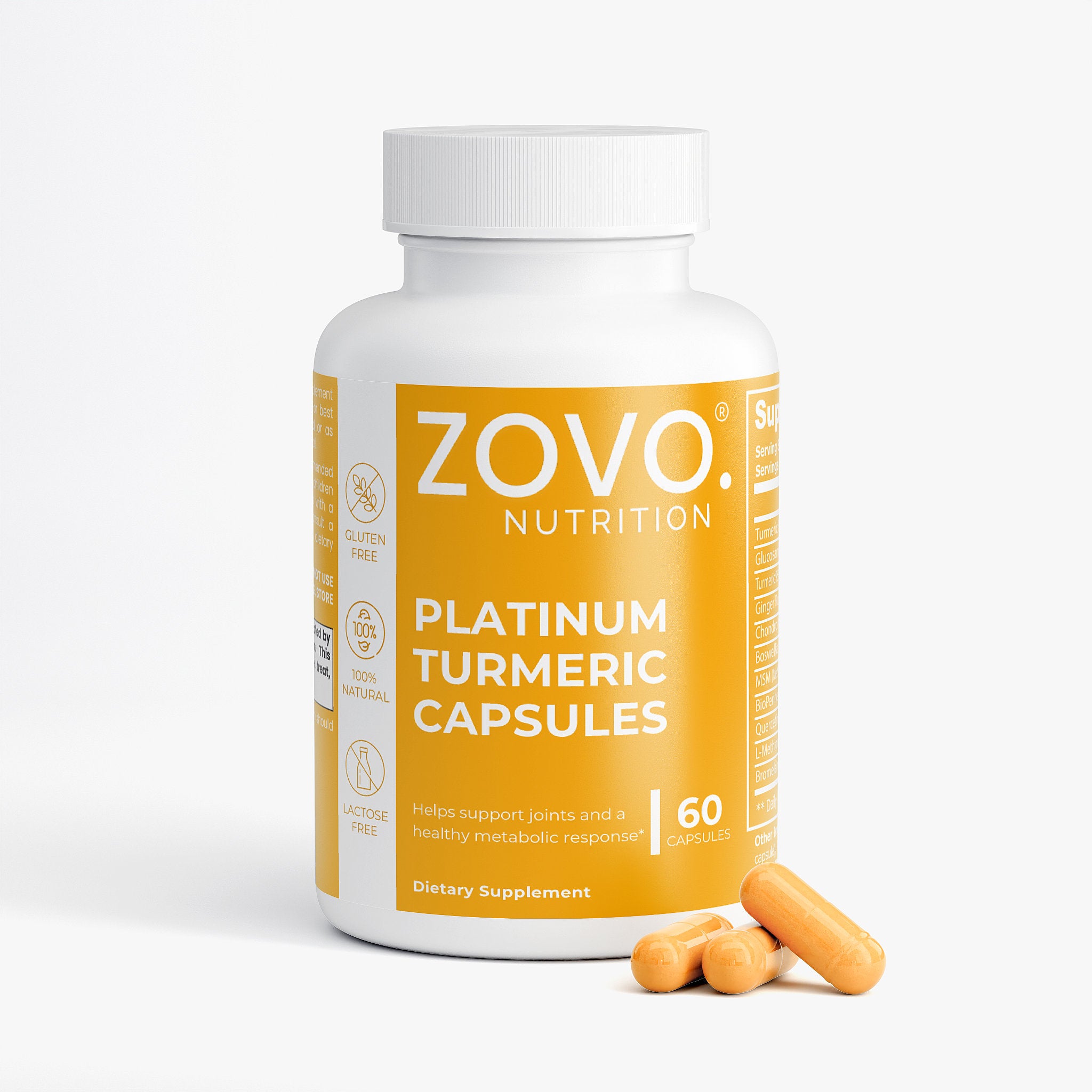 Turmeric Curcumin Capsules – High Strength 1950mg