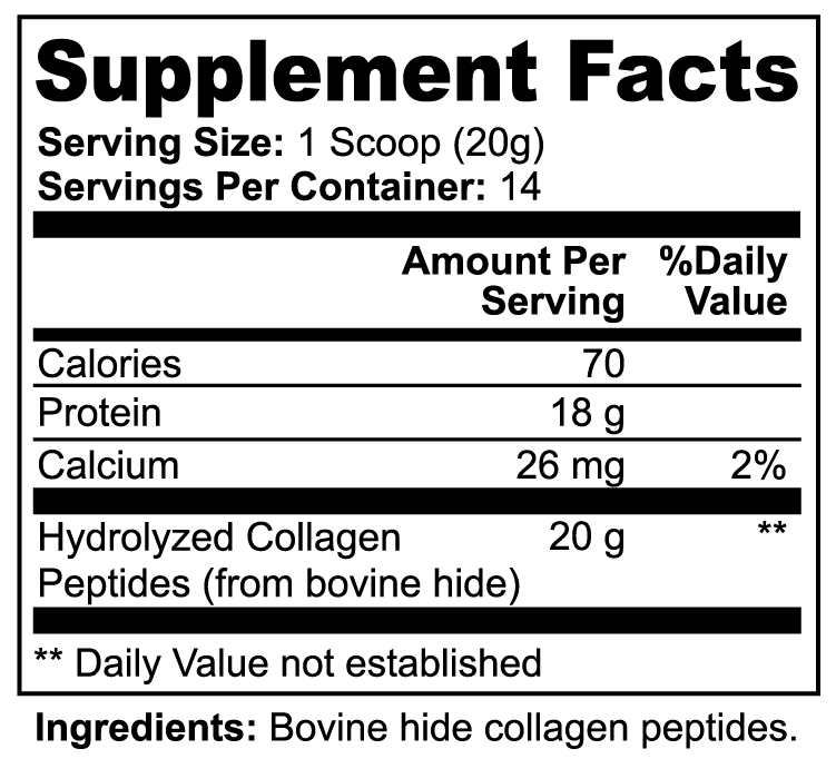Grass-Fed Collagen Peptides Powder – Type I & III
